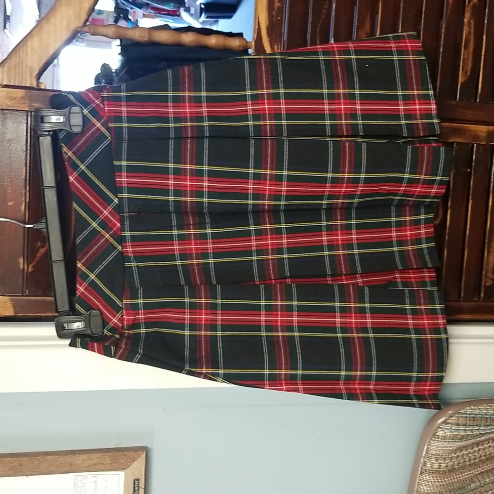Cfj brand plaid skirt